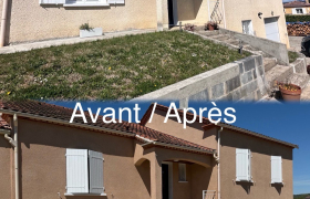 Crépis enduit Finition projetée